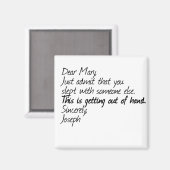 Aimant Drôle conception athée (Recto/Verso)