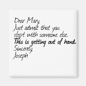 Aimant Drôle conception athée (Devant)