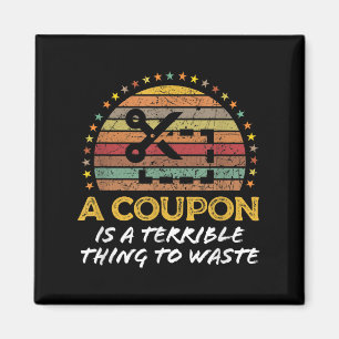 Aimant Drôle Couponing, Coupon Clipper Citation Économiqu