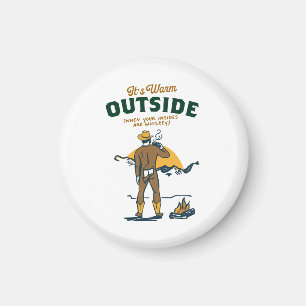 Aimant Drôle Cowboy Boire Whiskey