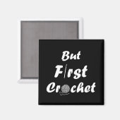 Aimant Drôle crochet disant tricot citation (Recto/Verso)