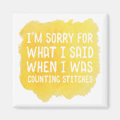 Aimant Drôle Crochet Stitch (Devant)