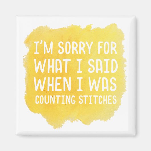 Aimant Drôle Crochet Stitch (Devant)