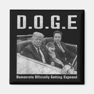 Aimant Drôle D.o.g.e Démocrates Doge Officiellement Se Dé