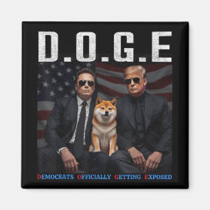 Aimant Drôle D.o.g.e Démocrates Doge Officiellement Se Dé