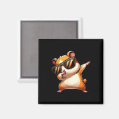 Aimant Drôle Dab Animal Dancing Dabbing Hamster meme (Recto/Verso)