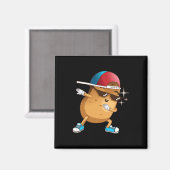 Aimant Drôle Dabbing Potato Cadeau Cool Danser Spuds Hip- (Recto/Verso)