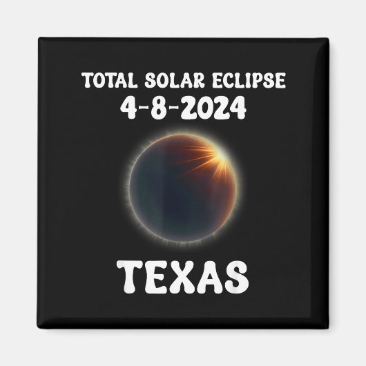 Aimant Drôle Dans Éclipse Totale de Soleil Deux Fois Dans (Devant)