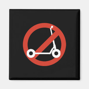 Aimant Drôle d'anti-trottinette par des skateurs qui aime