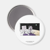 Aimant drôle d'astronaute perdu (Recto/Verso)