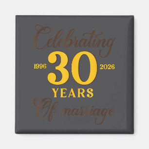 Aimant Drôle de 30 Ans de Mariage 1996 30e Anniversaire d