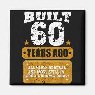 Aimant Drôle de 60e anniversaire Cadeaux 60 ans Blague Vi