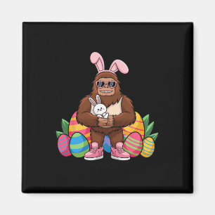 Aimant Drôle de Bigfoot Easter Bunny Mashup – Sasquatch a
