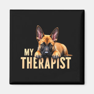 Aimant Drôle de chiot Malinois Mon Therast Berger belge D
