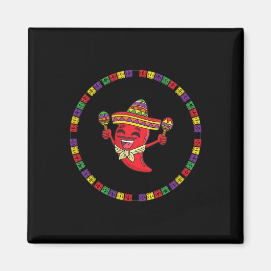 Aimant Drôle de Cinco De Mayo (Devant)