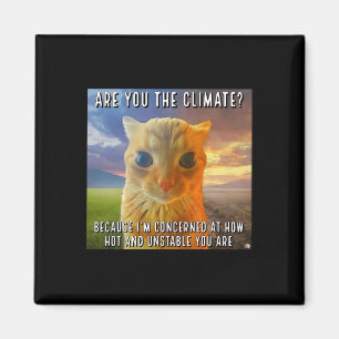 Aimant Drôle de Couple Saint-Valentin Chat Orange Mème Êt
