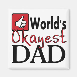 Aimant drôle de fête des pères du papa okayest