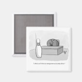 Aimant Drôle de gestion et de leadership Cartoon Humour (Recto/Verso)