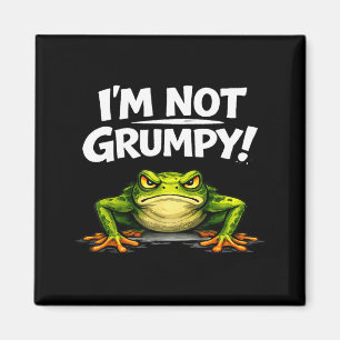 Aimant Drôle de grenouille en colère Mème grincheux pour