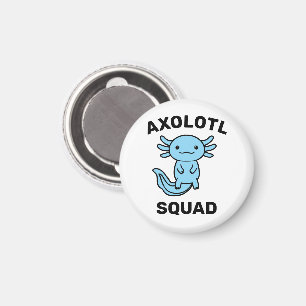 Aimant Drôle de groupe de jolis Axolotls fête modifiable