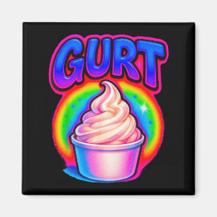 Aimant Drôle de Gurt Brainrot Meme Yaourt Argot Gen Z Gen