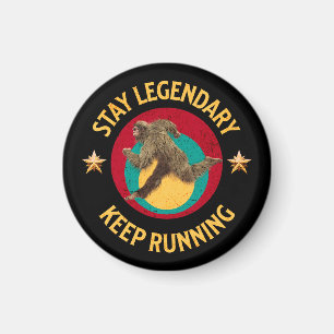 Aimant Drôle de motivation de course de Bigfoot