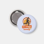 Aimant Drôle de motivation de course de Bigfoot (Recto/Verso)