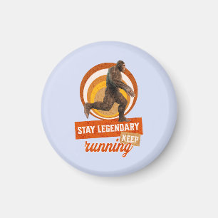 Aimant Drôle de motivation de course de Bigfoot