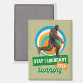 Aimant Drôle de motivation de course de Bigfoot (Recto/Verso)
