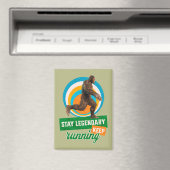 Aimant Drôle de motivation de course de Bigfoot (In Situ (Lave-vaisselle))