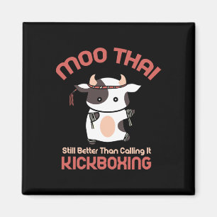 Aimant Drôle de Muay Thai Moo Thai Kickboxing