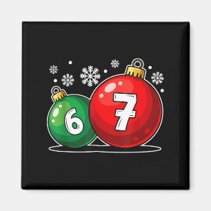 Aimant Drôle de Noël 67 Six Sept Mème Gen Alpha Argot
