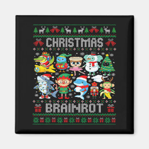 Aimant Drôle de Noël italien Brain Rot italien Brainrot