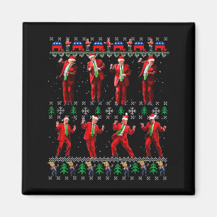 Aimant Drôle de Père Noël laid Trump Style de danse Cadea