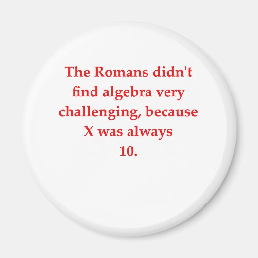 Aimant drôle de plaisanterie mathématique (Devant)