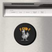 Aimant Drôle de poulet F-Caw-F F-Caw-F poulet Rétro Class (In Situ (Lave-vaisselle))