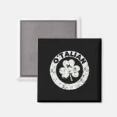 Aimant Drôle de Saint-Patrick Relations italo-irlandaises (Recto/Verso)
