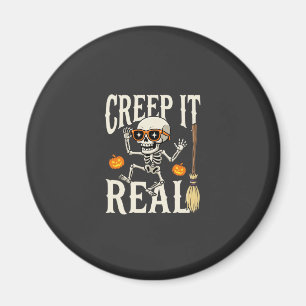 Aimant Drôle de squelette dansant Halloween Creep It Real