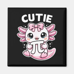 Aimant Drôle de symbole axolotl mignon professeur de math