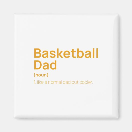 Aimant Drôle définition papa de basket-ball (Devant)