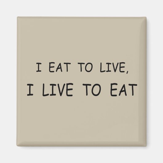 Aimant Drôle des paroles alimentaires (Devant)