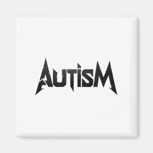 Aimant Drôle Design Autism Rock Mème Neurodivergent