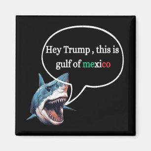 Aimant Drôle Design Shark Demandez à Trump C'Est Le Golfe