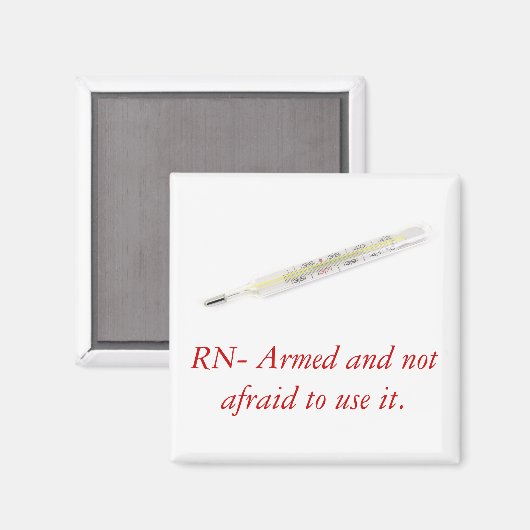 Aimant drôle d'infirmière (Recto/Verso)