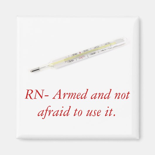 Aimant drôle d'infirmière (Devant)