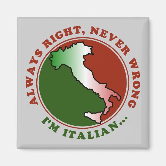 Aimant Drôle d'Italien Têtu (Devant)
