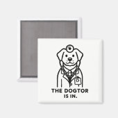 Aimant drôle - dogtor (Recto/Verso)