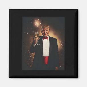 Aimant Drôle Donald Trump Nye 2025 Fête de la nouvelle an