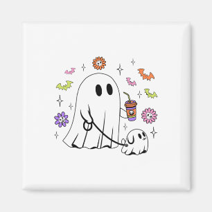 Aimant Drôle Fantôme Marche Chien Éffrayant Fantôme Hallo