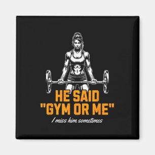 Aimant Drôle Femme Poids Levant Bodybuilding Saying Graph